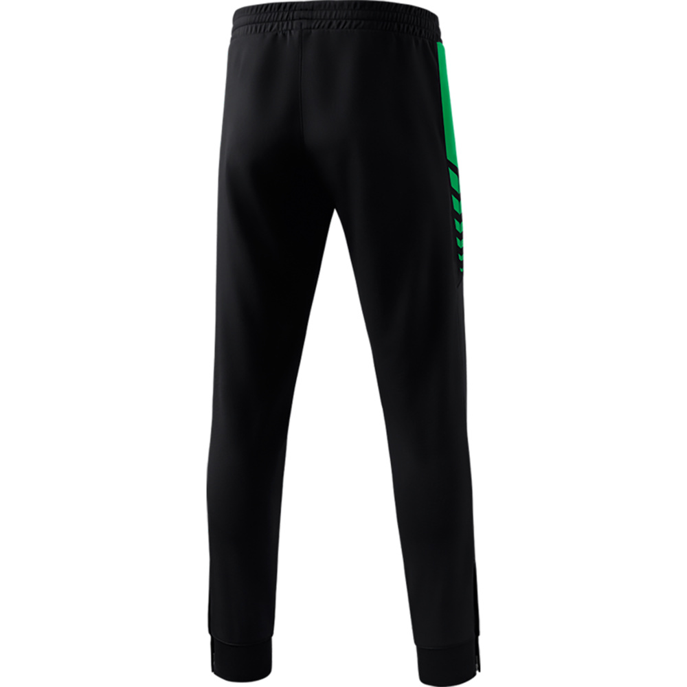 ERIMA SIX WINGS WORKER PANTS, BLACK-EMERALD KIDS. 