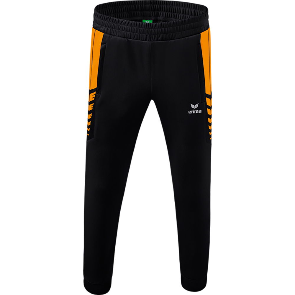 ERIMA SIX WINGS WORKER PANTS, BLACK-ORANGE KIDS. 