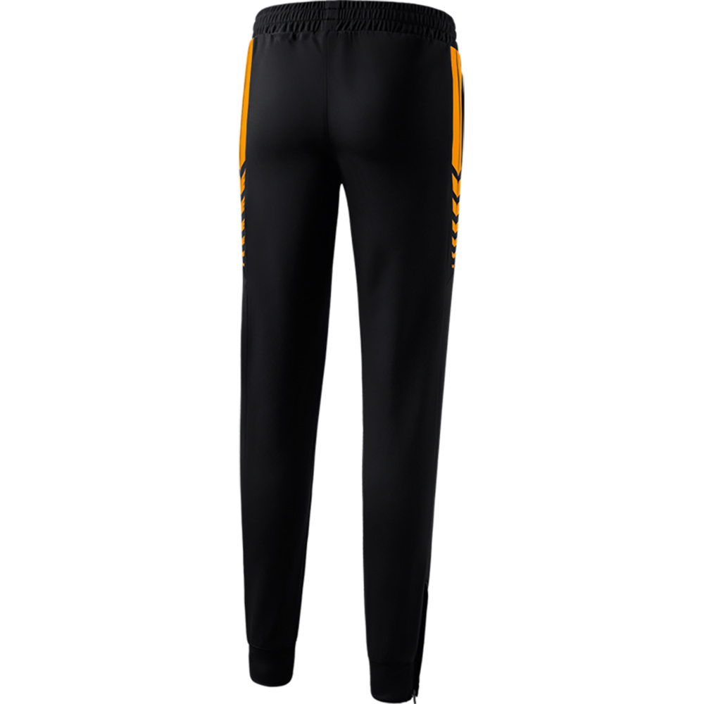 ERIMA SIX WINGS WORKER PANTS, BLACK-ORANGE WOMEN. 