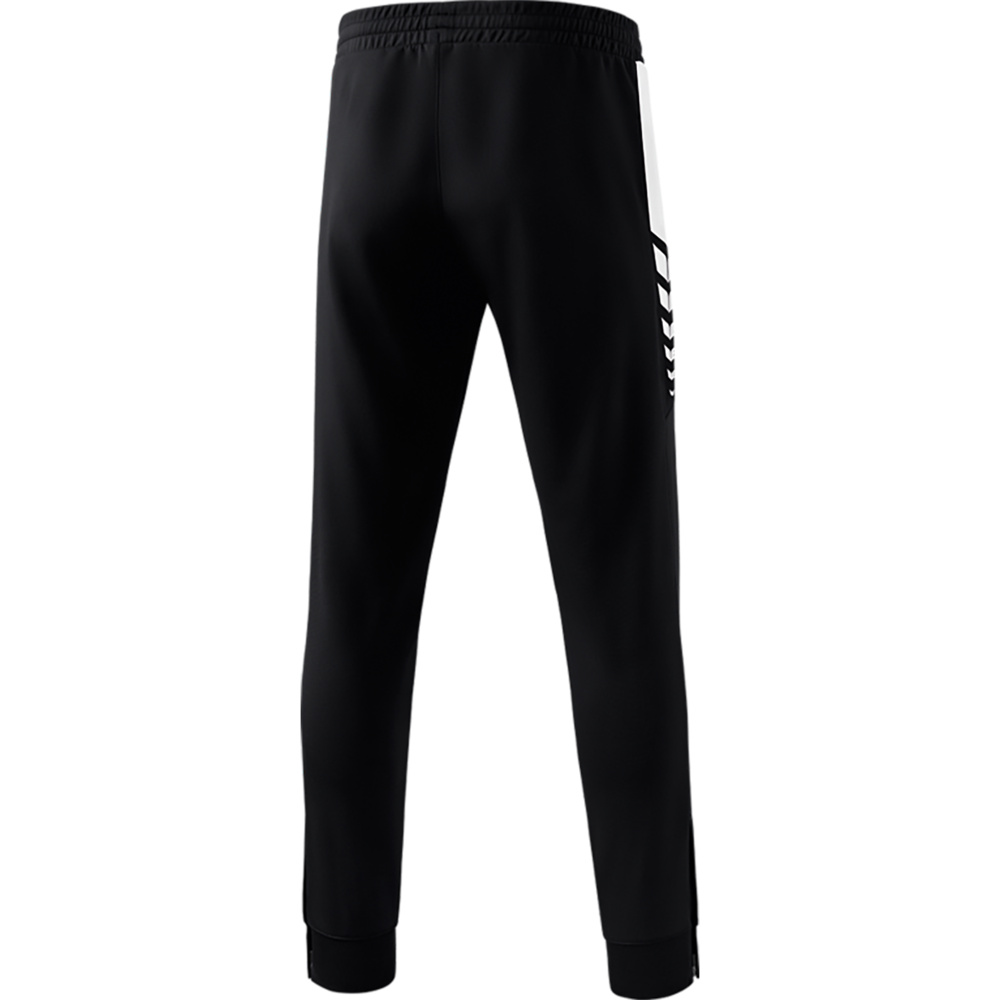 ERIMA SIX WINGS WORKER PANTS, BLACK-WHITE KIDS. 