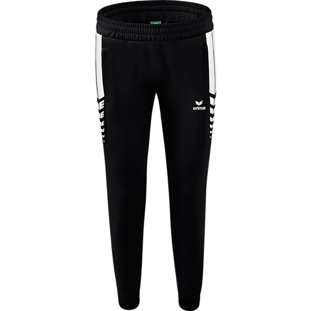 ERIMA SIX WINGS WORKER PANTS, BLACK-WHITE WOMEN. 