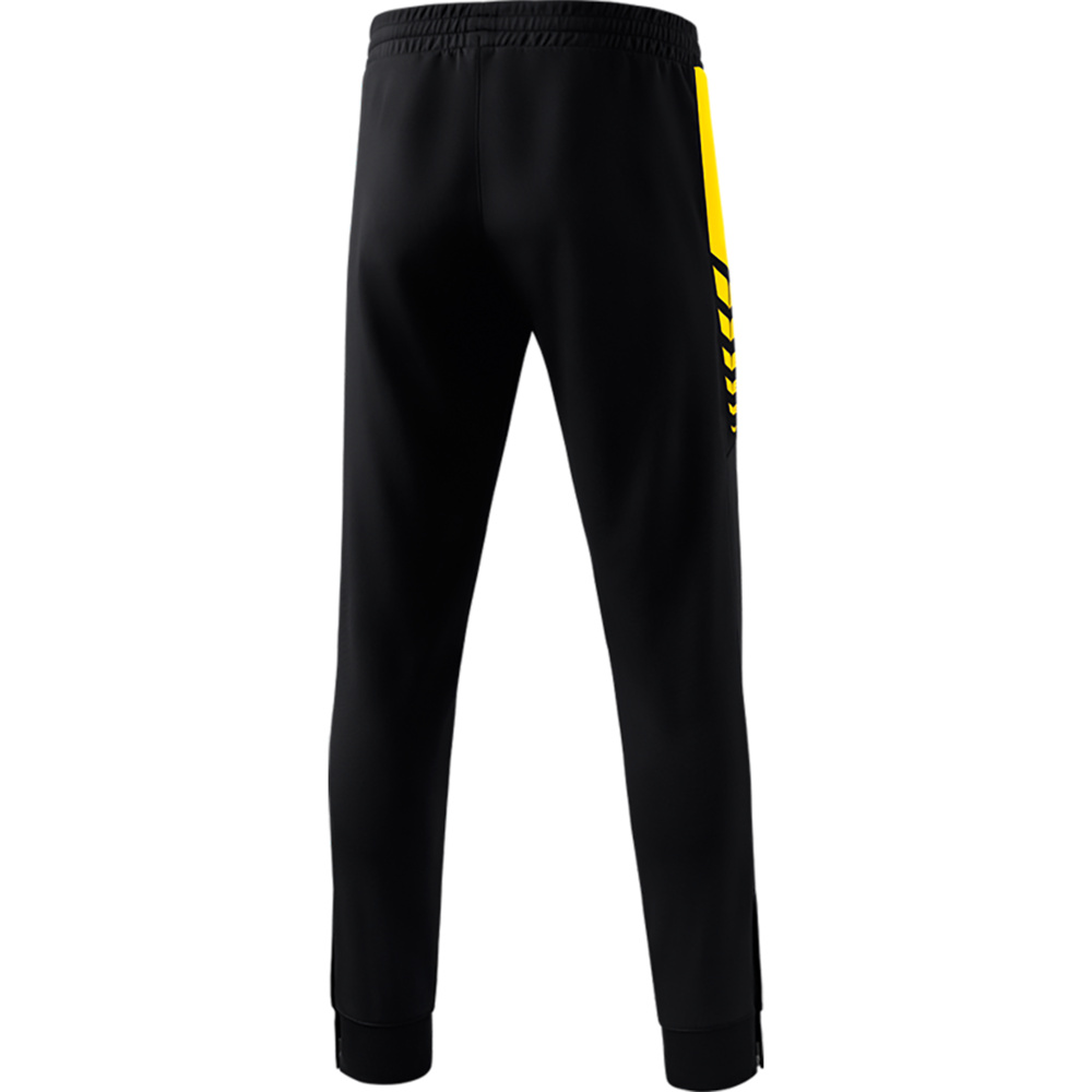 ERIMA SIX WINGS WORKER PANTS, BLACK-YELLOW KIDS. 