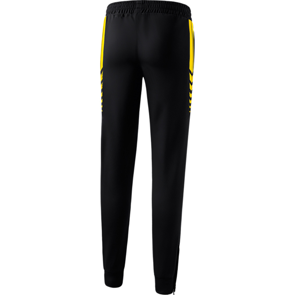 ERIMA SIX WINGS WORKER PANTS, BLACK-YELLOW WOMEN. 