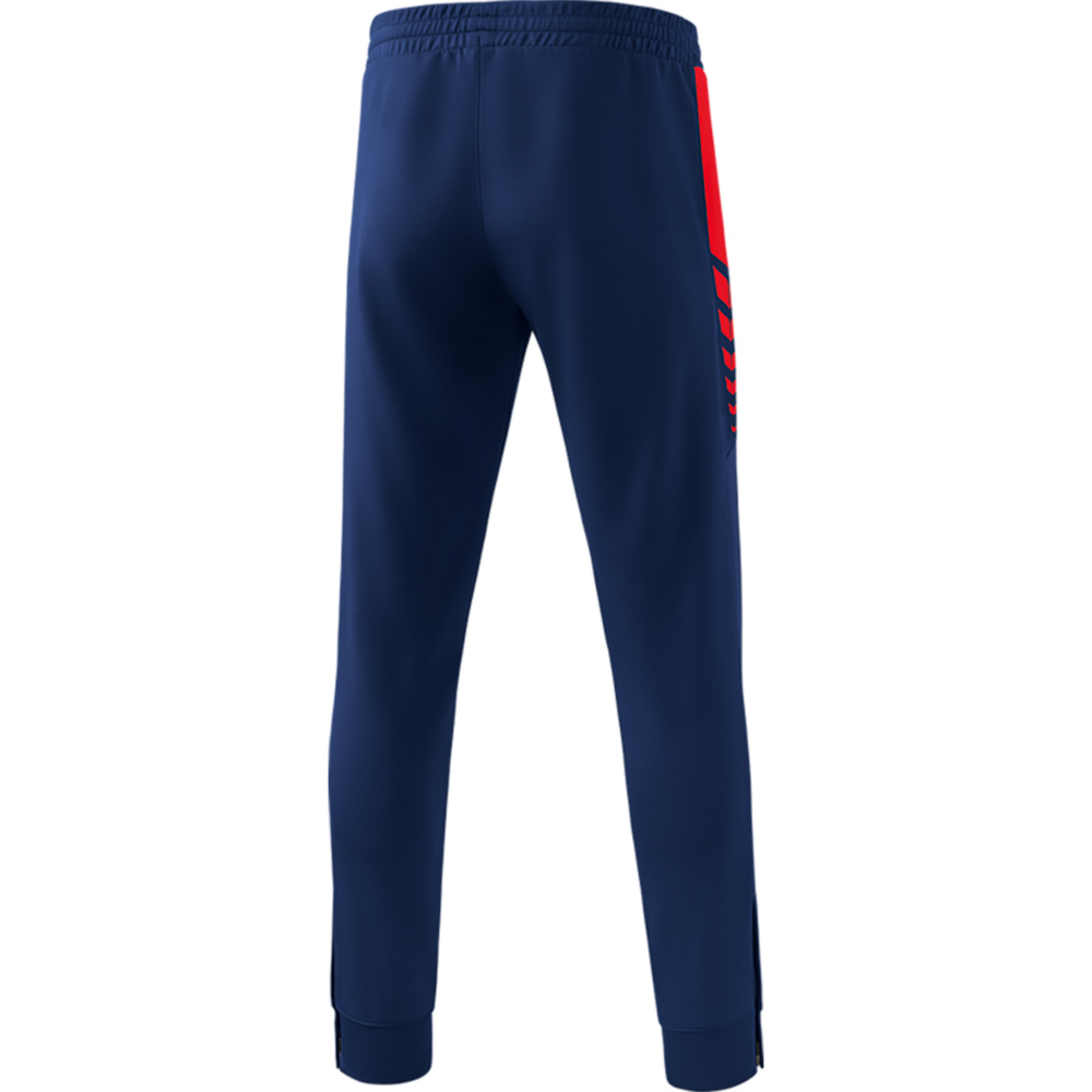 ERIMA SIX WINGS WORKER PANTS, NEW NAVY-RED KIDS. 