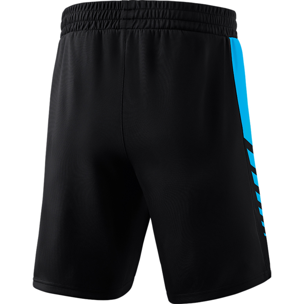 ERIMA SIX WINGS WORKER SHORTS, BLACK-CURACAO KIDS. 