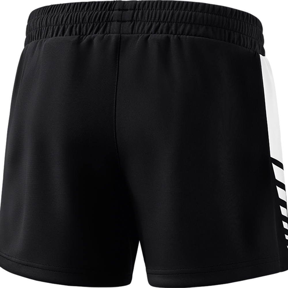 ERIMA SIX WINGS WORKER SHORTS, BLACK-WHITE WOMEN. 