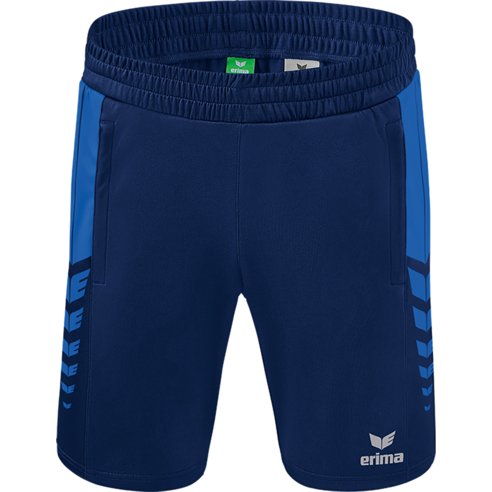 ERIMA SIX WINGS WORKER SHORTS, NEW NAVY-NEW ROYAL KIDS. 