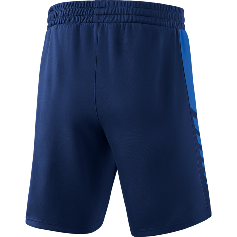 ERIMA SIX WINGS WORKER SHORTS, NEW NAVY-NEW ROYAL KIDS. 