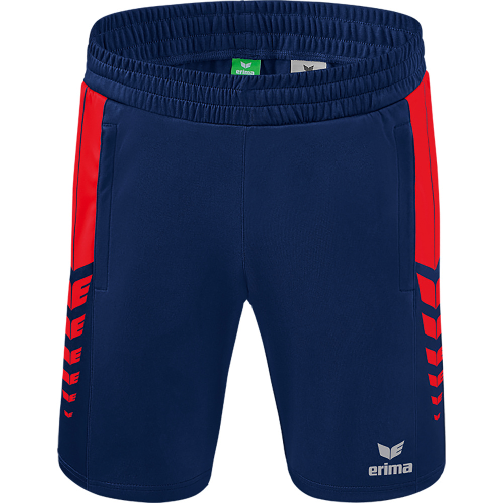 ERIMA SIX WINGS WORKER SHORTS, NEW NAVY-RED KIDS. 