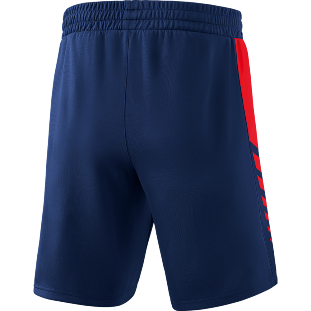 ERIMA SIX WINGS WORKER SHORTS, NEW NAVY-RED KIDS. 