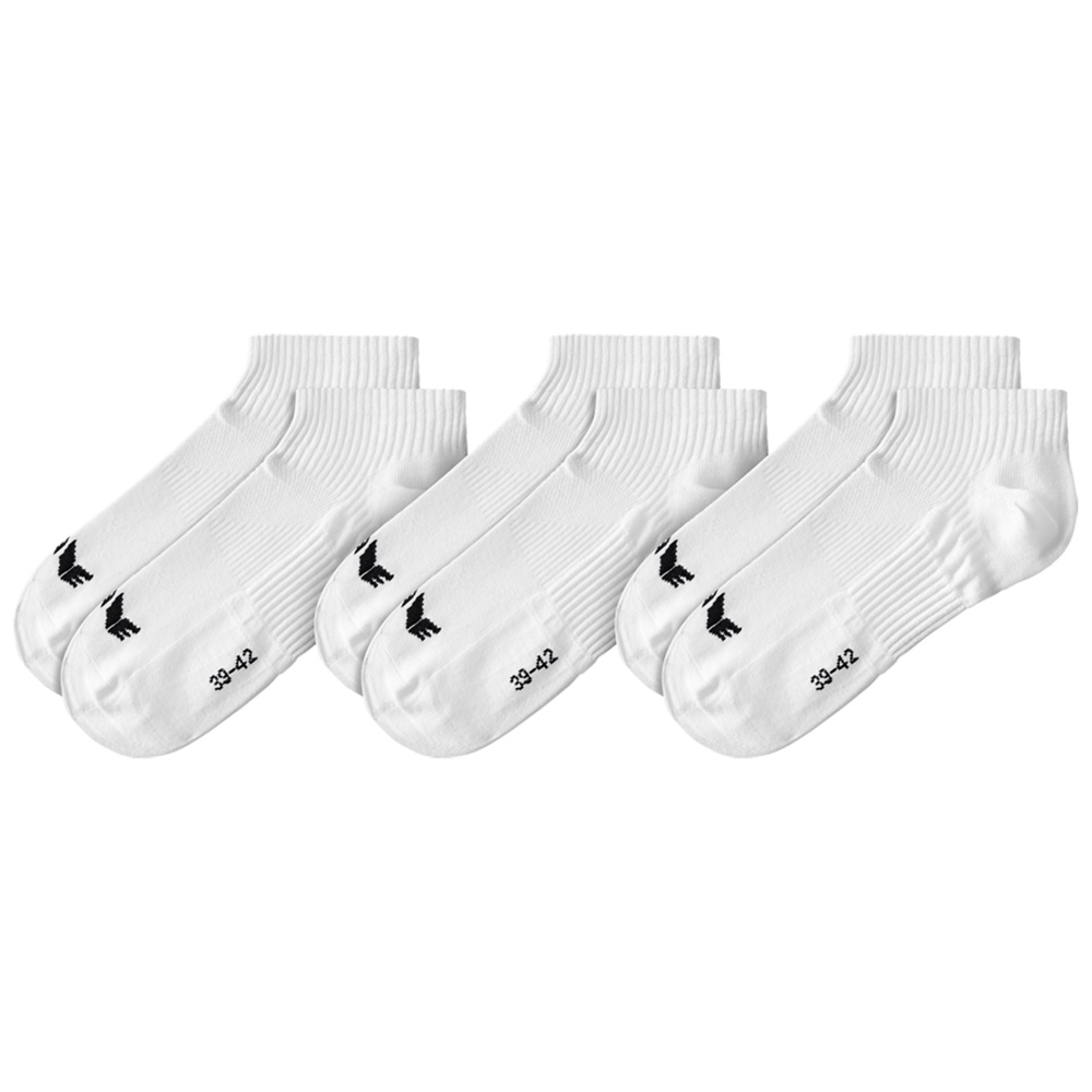 ERIMA SOCK LINERS, WHITE. (3 PAIRS). 