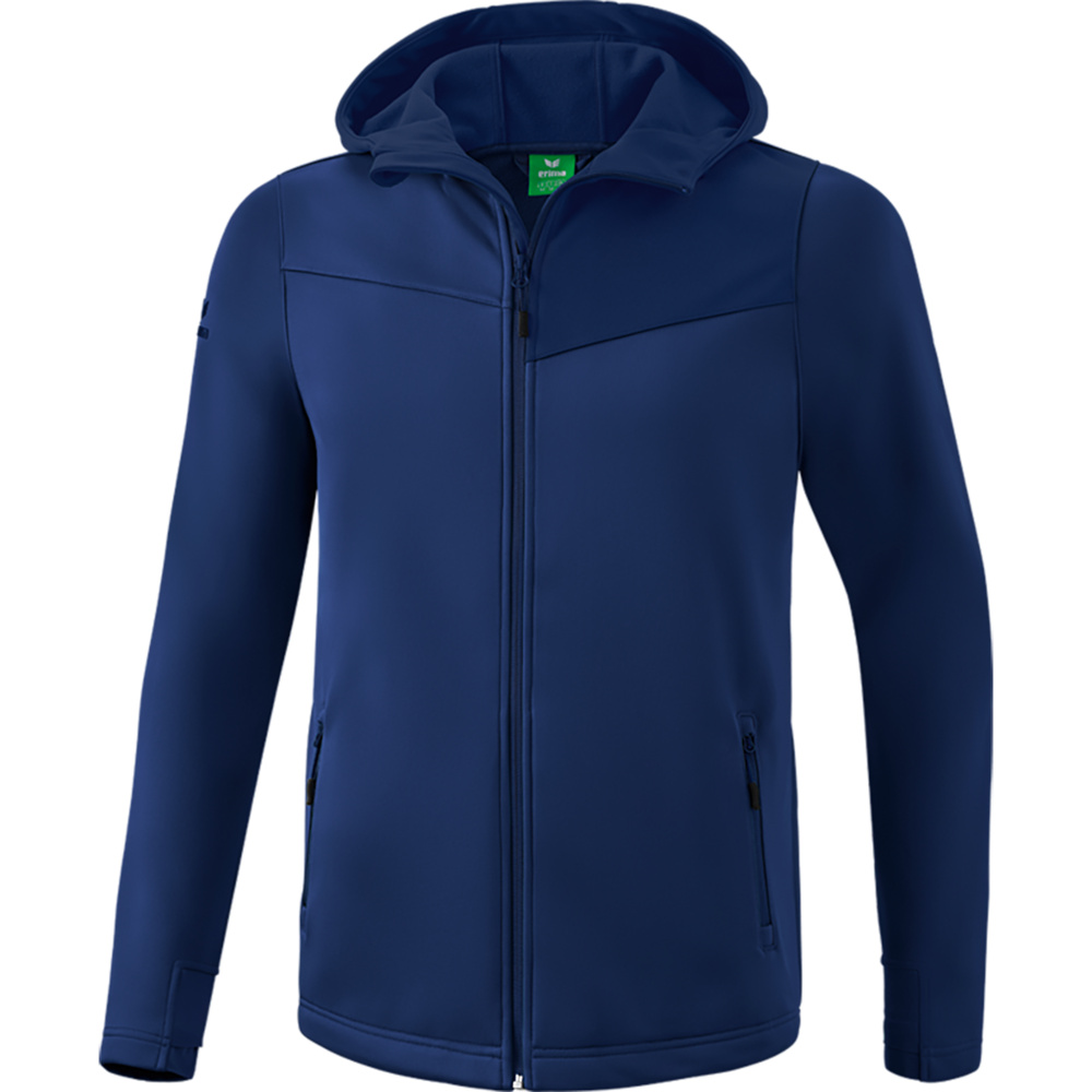 ERIMA SOFTSHELL JACKET PERFORMANCE, NEW NAVY-DARK SKY KIDS. 