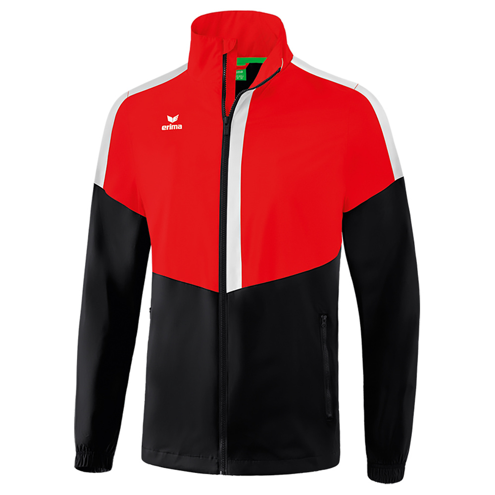 ERIMA SQUAD ALL-WEATHER JACKET RED-BLACK-WHITE KIDS. 