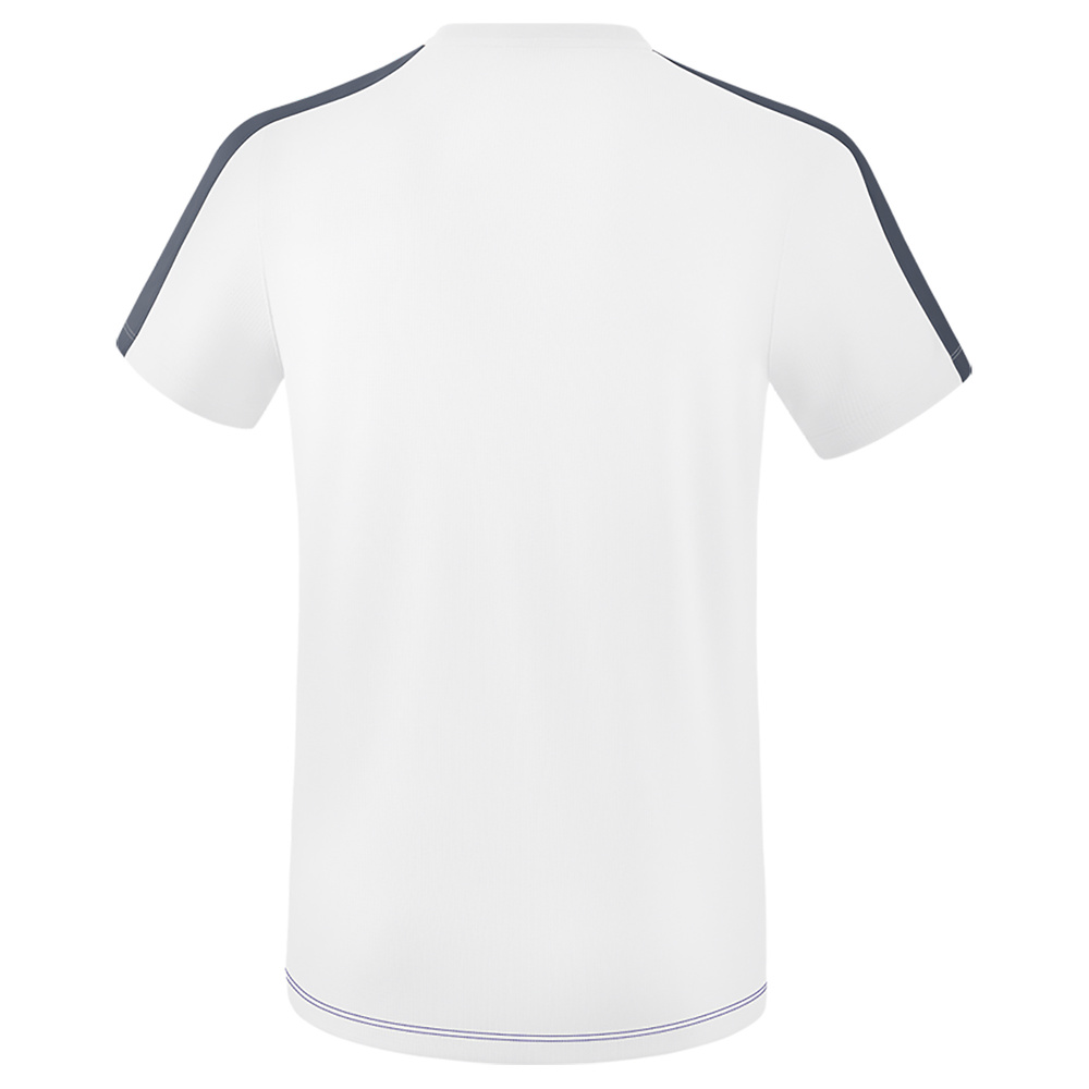 ERIMA SQUAD CAMISETA, BLANCO-MARINO-GRIS PIZARRA HOMBRE. 