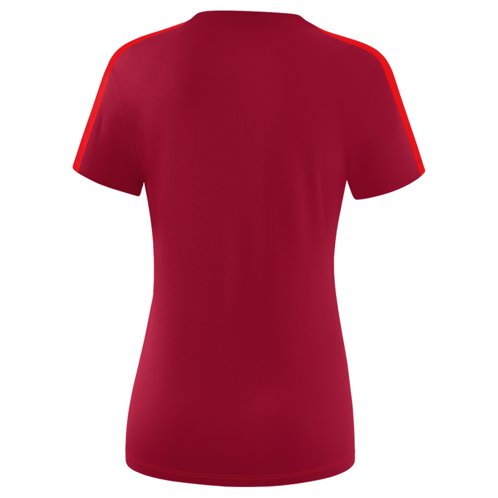 ERIMA SQUAD CAMISETA, BURDEOS-ROJA MUJER. 