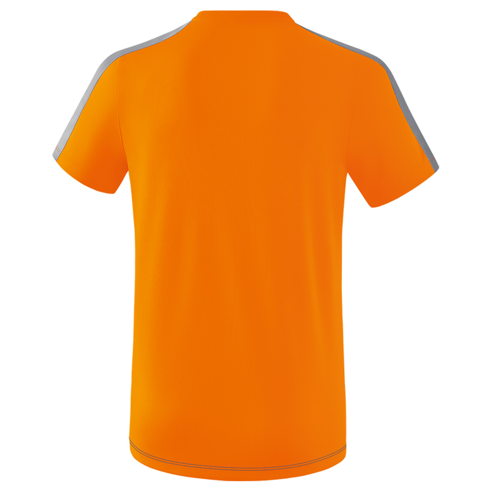 ERIMA SQUAD CAMISETA, GRIS PIZARRA-GRIS-NARANJA NIÑO. 