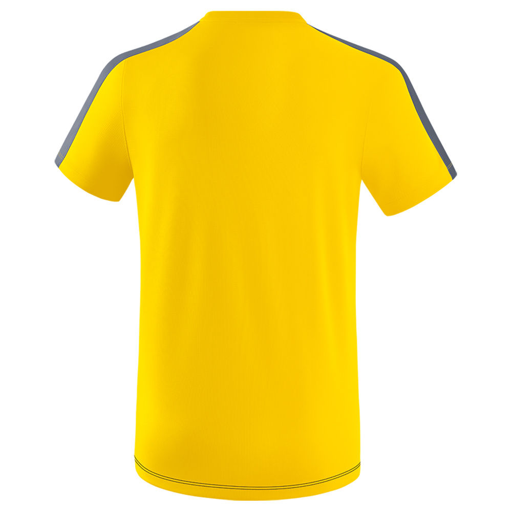 ERIMA SQUAD CAMISETA, GRIS PIZARRA-NEGRO-AMARILLO NIÑO. 