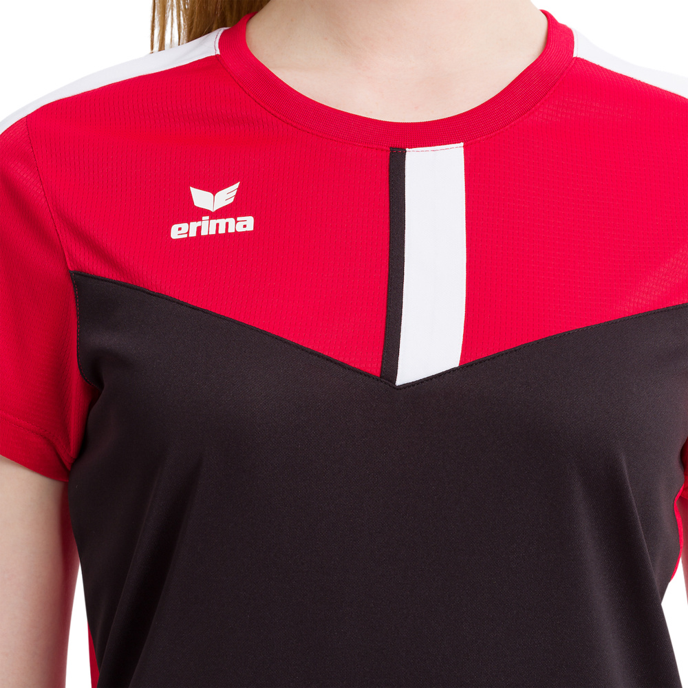 ERIMA SQUAD CAMISETA, ROJA-NEGRA-BLANCA MUJER. 