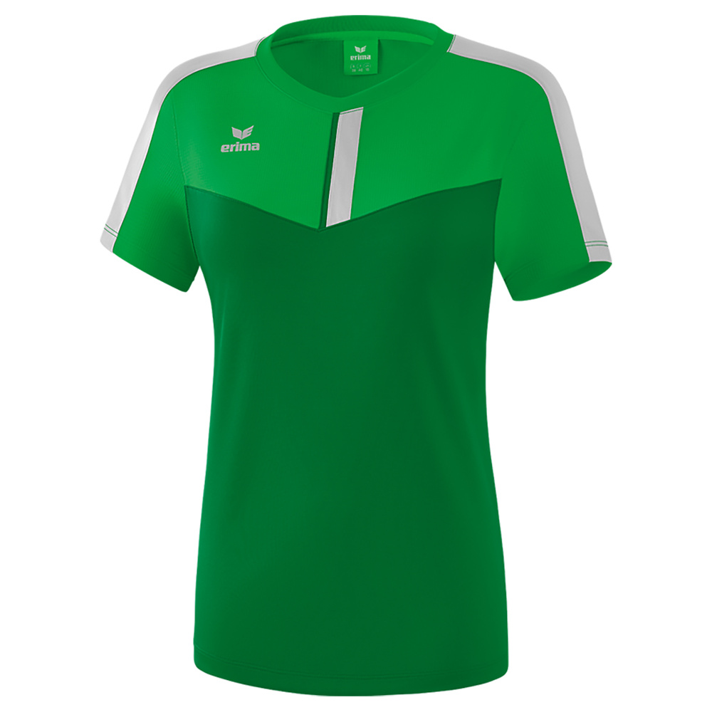 ERIMA SQUAD CAMISETA, VERDE-ESMERALDA-PLATA MUJER. 