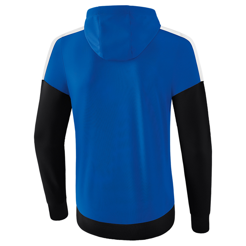 ERIMA SQUAD CHAQUETA ENTRENAMIENTO CON CAPUCHA, ROYAL-NEGRO-BLANCO HOMBRE. 