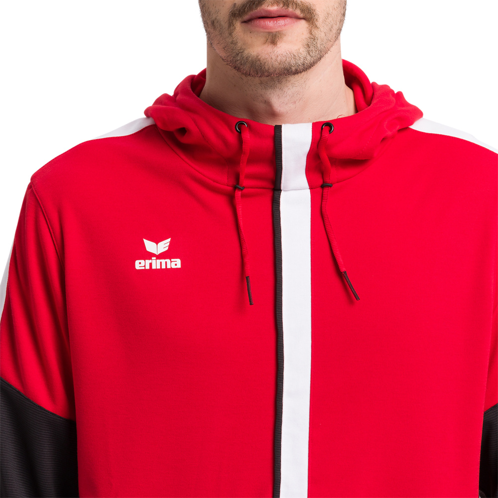 ERIMA SQUAD HOODY, RED-BLACK-WHITE MEN. 