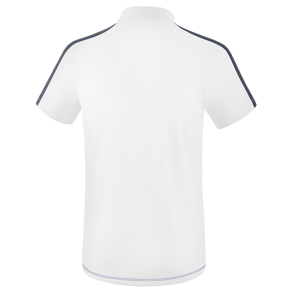 ERIMA SQUAD POLO, BLANCO-MARINO-GRIS PIZARRA HOMBRE. 