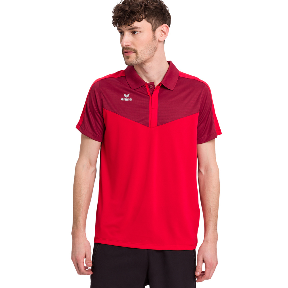 ERIMA SQUAD POLO, BURDEOS-ROJO HOMBRE. 