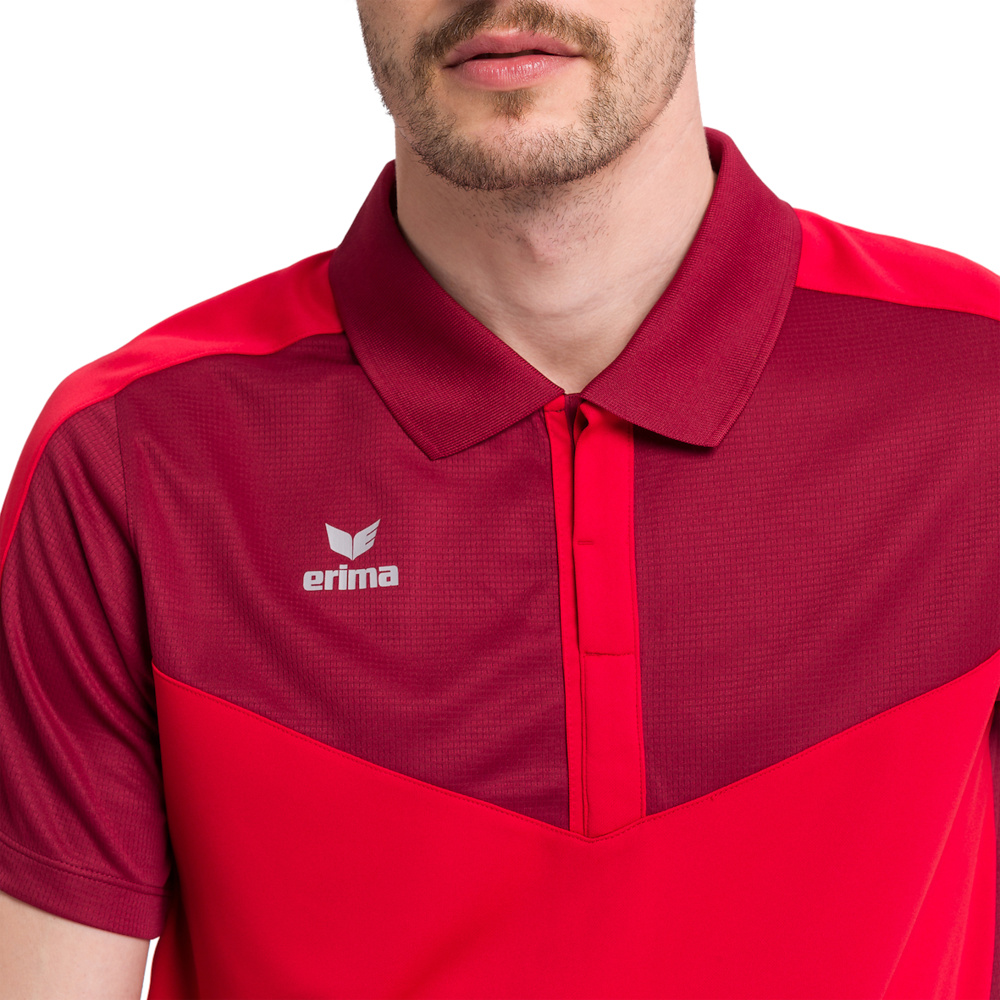 ERIMA SQUAD POLO, BURDEOS-ROJO HOMBRE. 