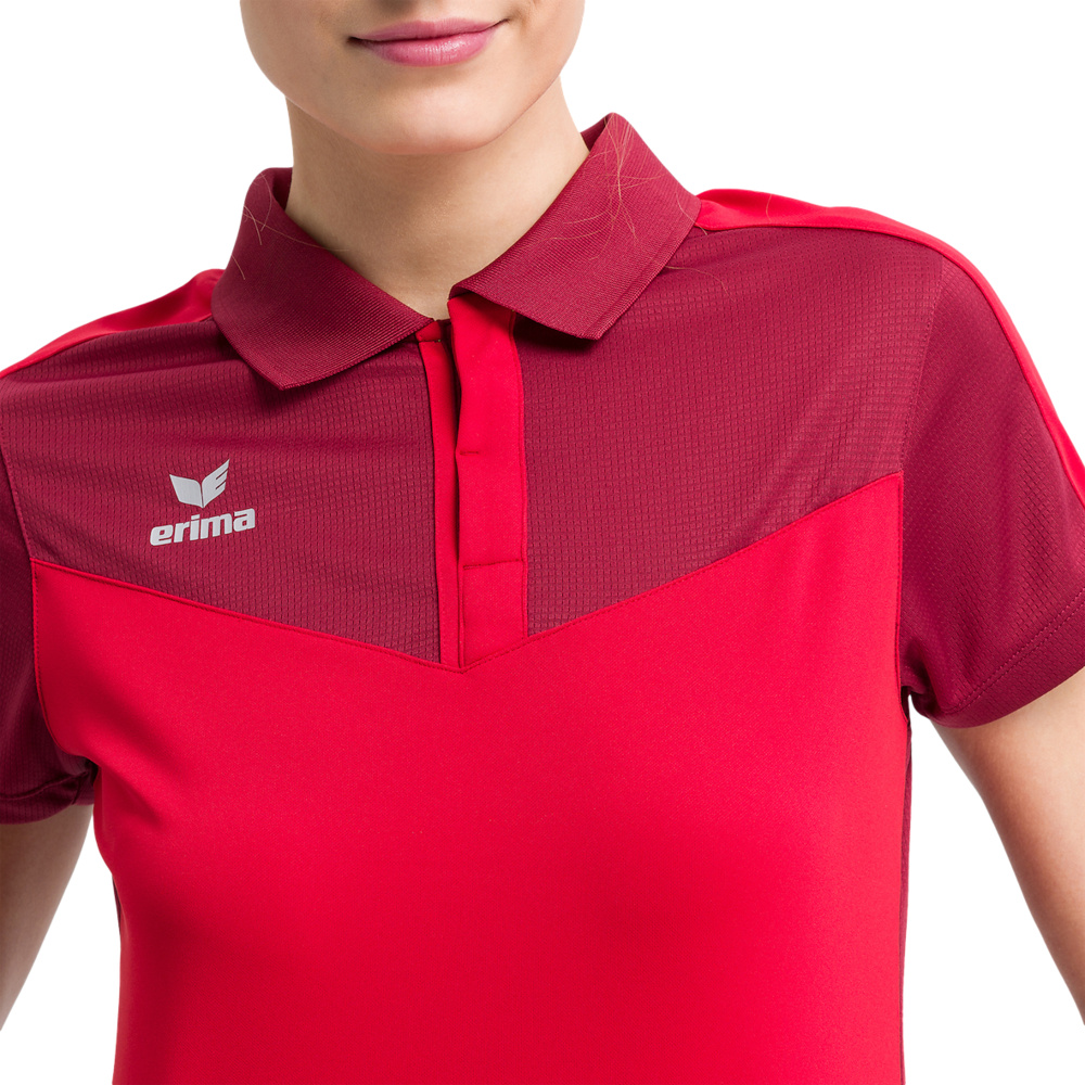 ERIMA SQUAD POLO, BURDEOS-ROJO MUJER. 