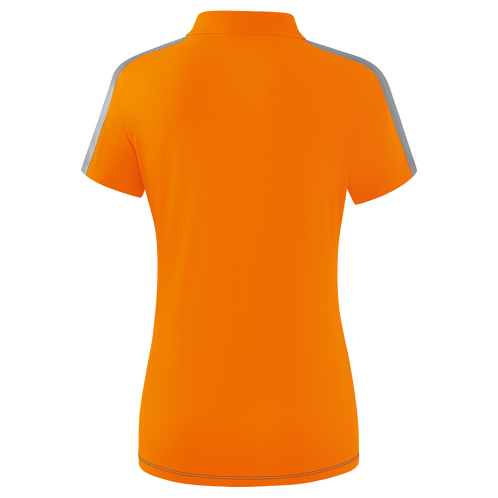 ERIMA SQUAD POLO, GRIS PIZARRA-GRIS-NARANJA MUJER. 