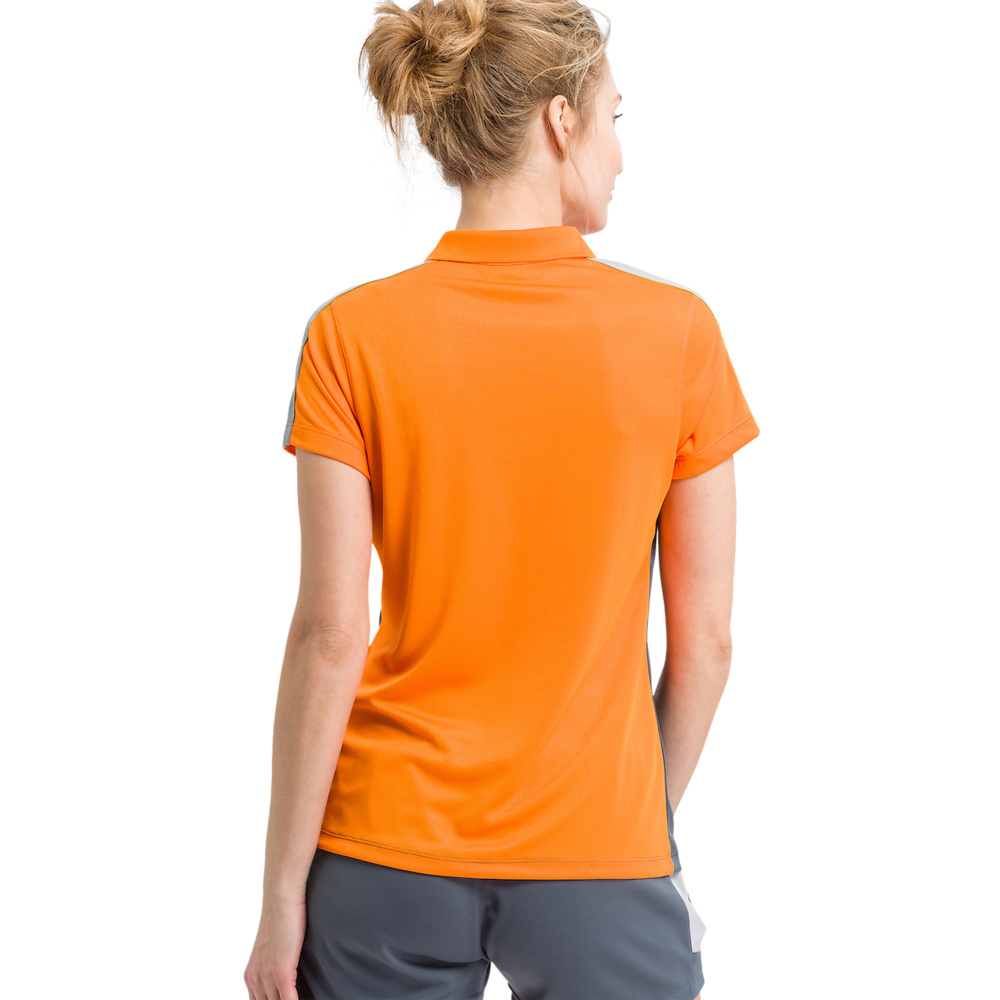 ERIMA SQUAD POLO, GRIS PIZARRA-GRIS-NARANJA MUJER. 