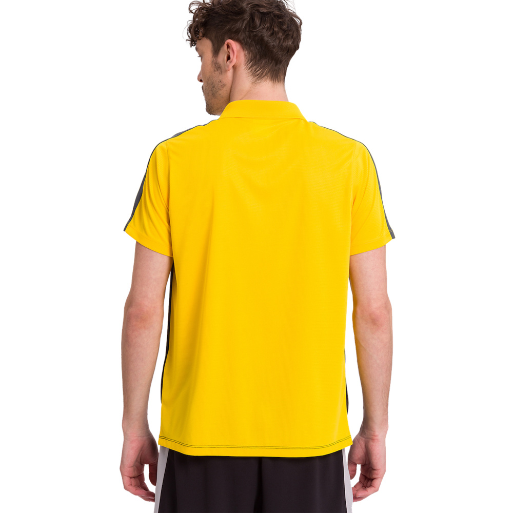 ERIMA SQUAD POLO, GRIS PIZARRA-NEGRO-AMARILLO HOMBRE. 