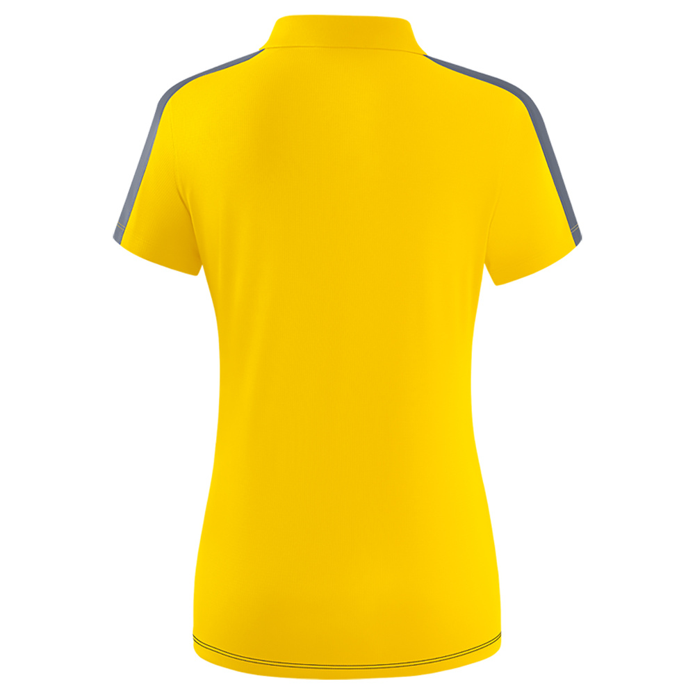 ERIMA SQUAD POLO, GRIS PIZARRA-NEGRO-AMARILLO MUJER. 