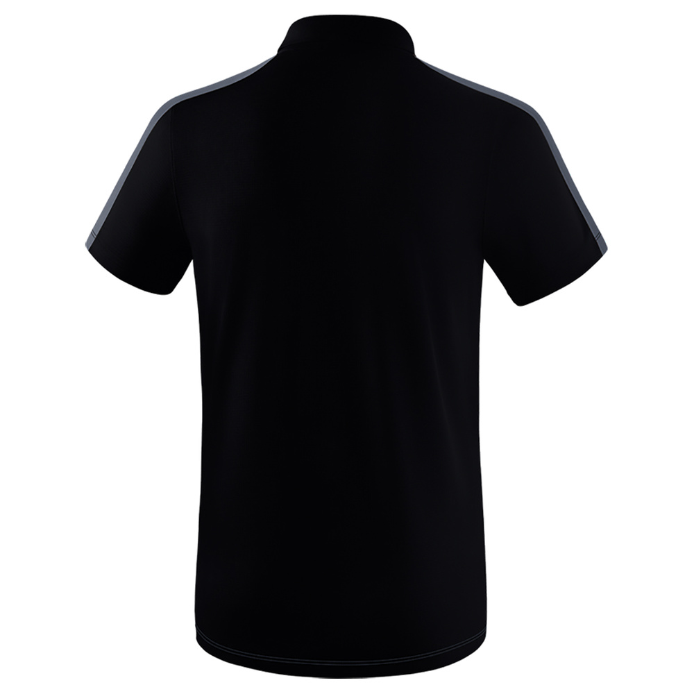 ERIMA SQUAD POLO, NEGRO-GRIS PIZARRA HOMBRE. 