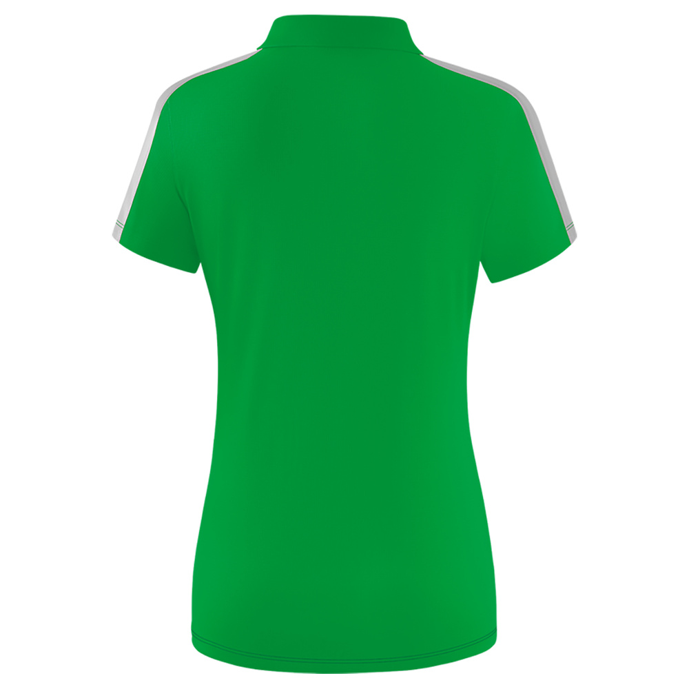 ERIMA SQUAD POLO, VERDE-ESMERALDA-PLATA MUJER. 