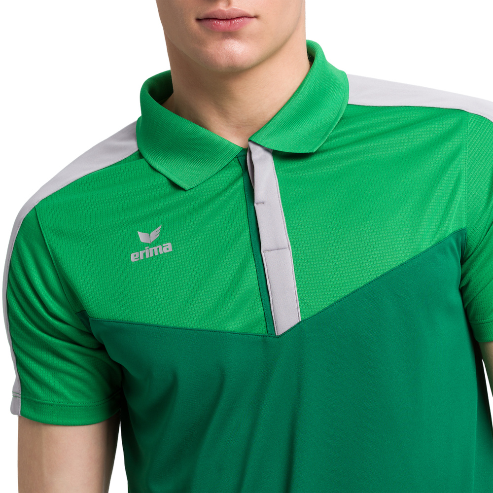 ERIMA SQUAD POLO-SHIRT, GREEN-EMERALD-PLATE MEN. 