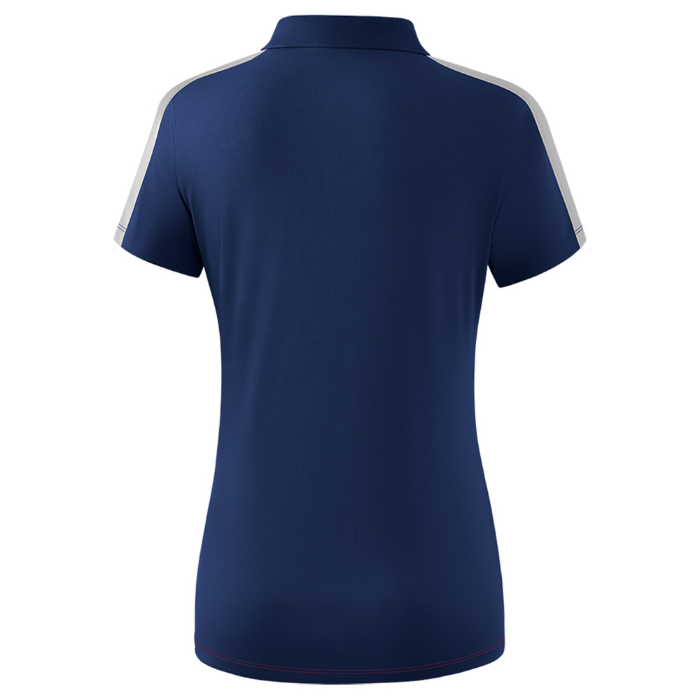 ERIMA SQUAD POLO-SHIRT, NAVY-BORDEAUX-SILVER WOMEN. 