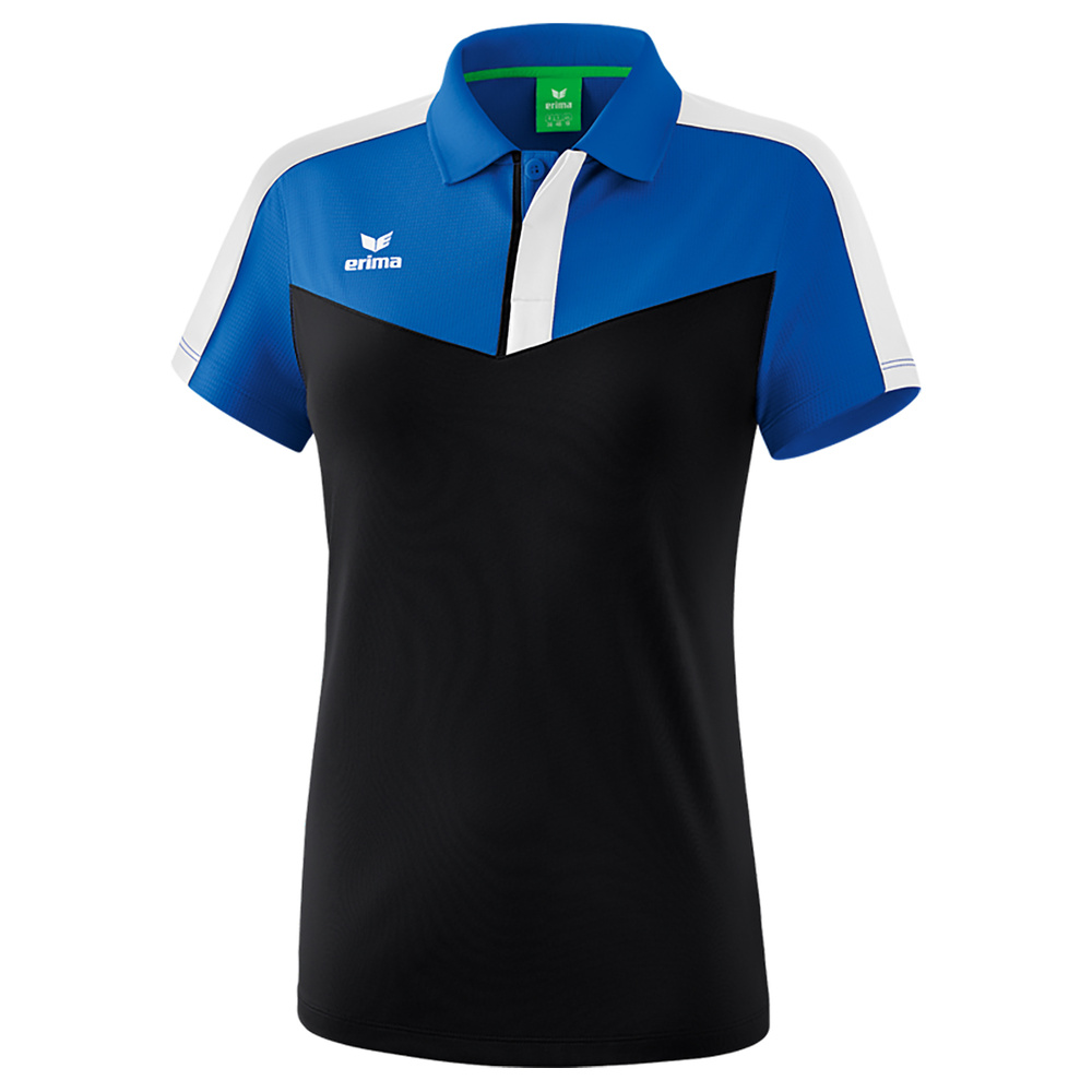 ERIMA SQUAD POLO-SHIRT, ROYAL-BLACK-WHITE WOMEN. 