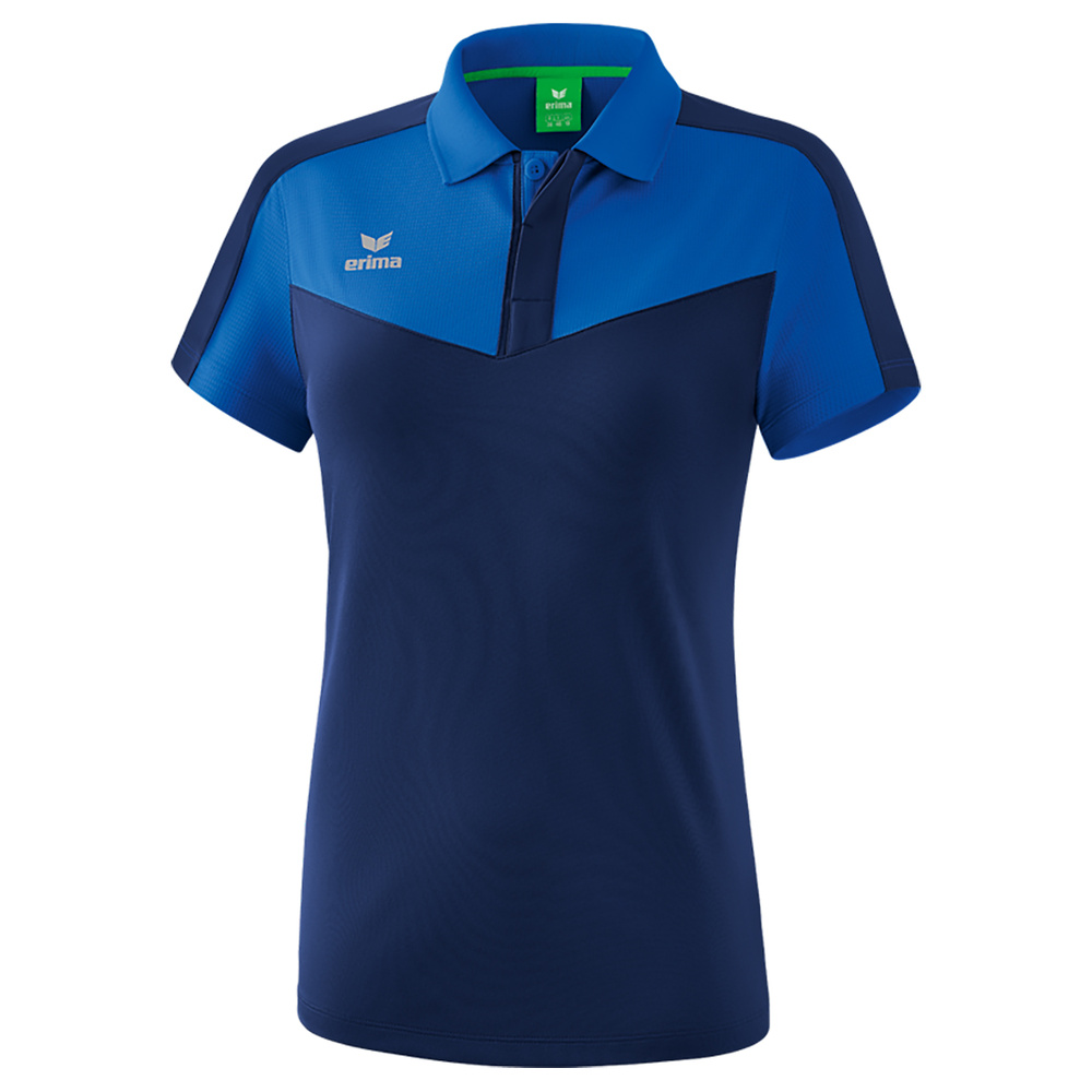 ERIMA SQUAD POLO-SHIRT, ROYAL-NAVY WOMEN. 