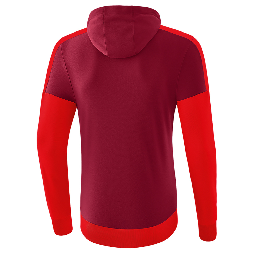 ERIMA SQUAD SUDADERA CON CAPUCHA, BURDEOS-ROJO HOMBRE. 