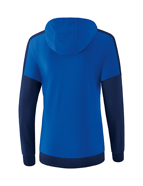 ERIMA SQUAD SUDADERA CON CAPUCHA, ROYAL-MARINO MUJER. 