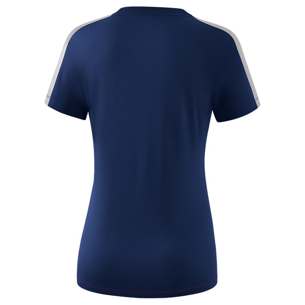 ERIMA SQUAD T-SHIRT, NAVY-BORDEAUX-SILVER WOMEN. 