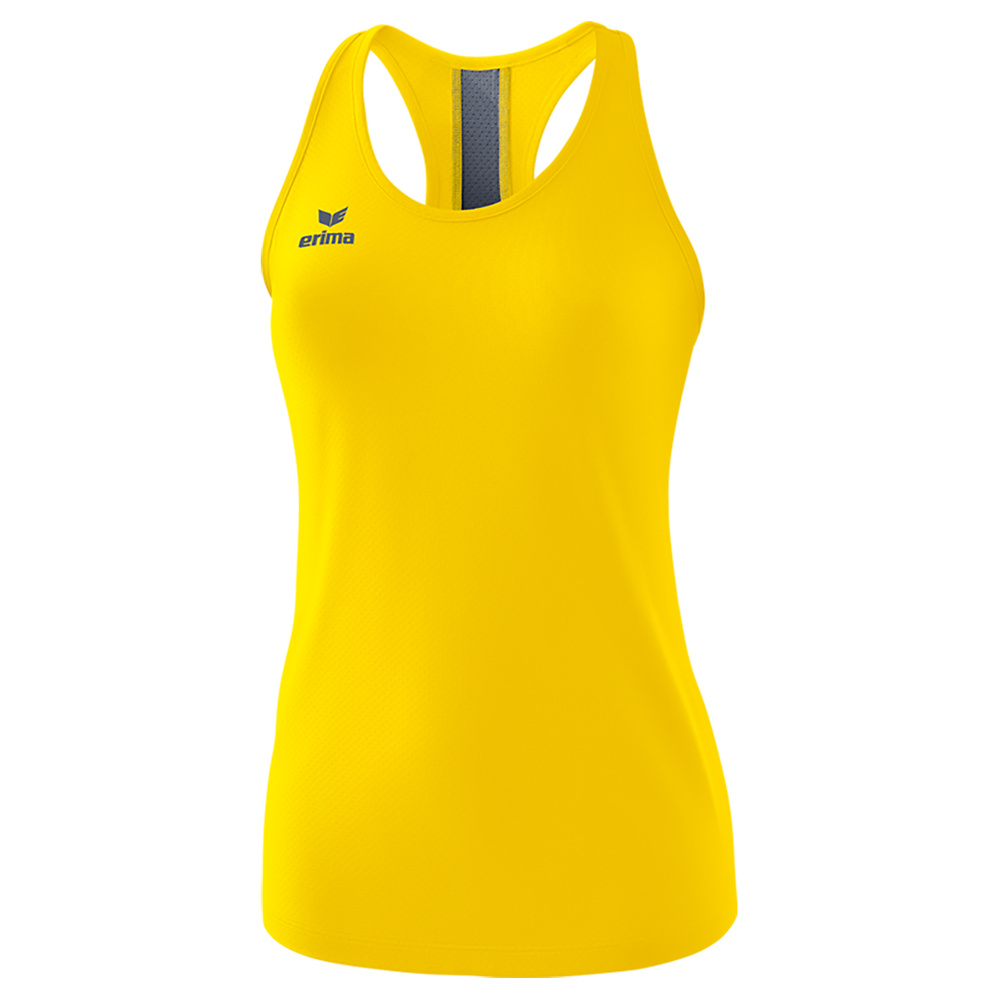 ERIMA SQUAD TANK TOP, SLATE GREY-BLACK-YELLOW WOMEN. 