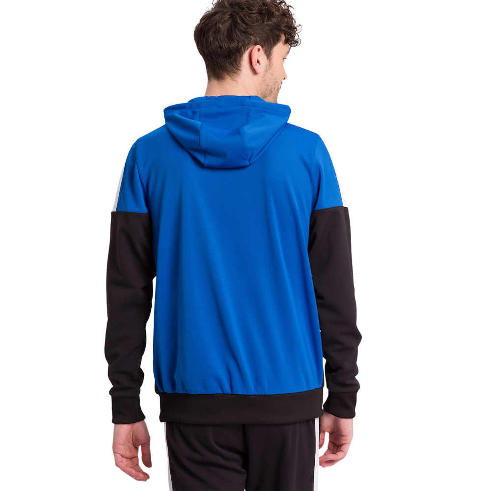 ERIMA SQUAD TRAINING JACKET WITH HOOD, ROYAL-BLACK-WHITE KIDS. 