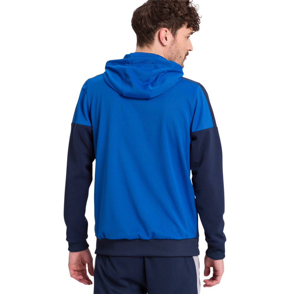 ERIMA SQUAD TRAINING JACKET WITH HOOD, ROYAL-NAVY KIDS. 