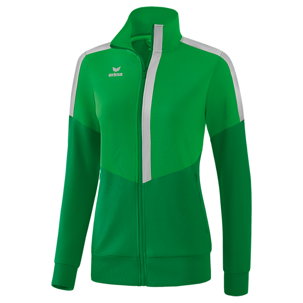 ERIMA SQUAD WORKER JACKET, GREEN-EMERALD-SILVER WOMEN. 