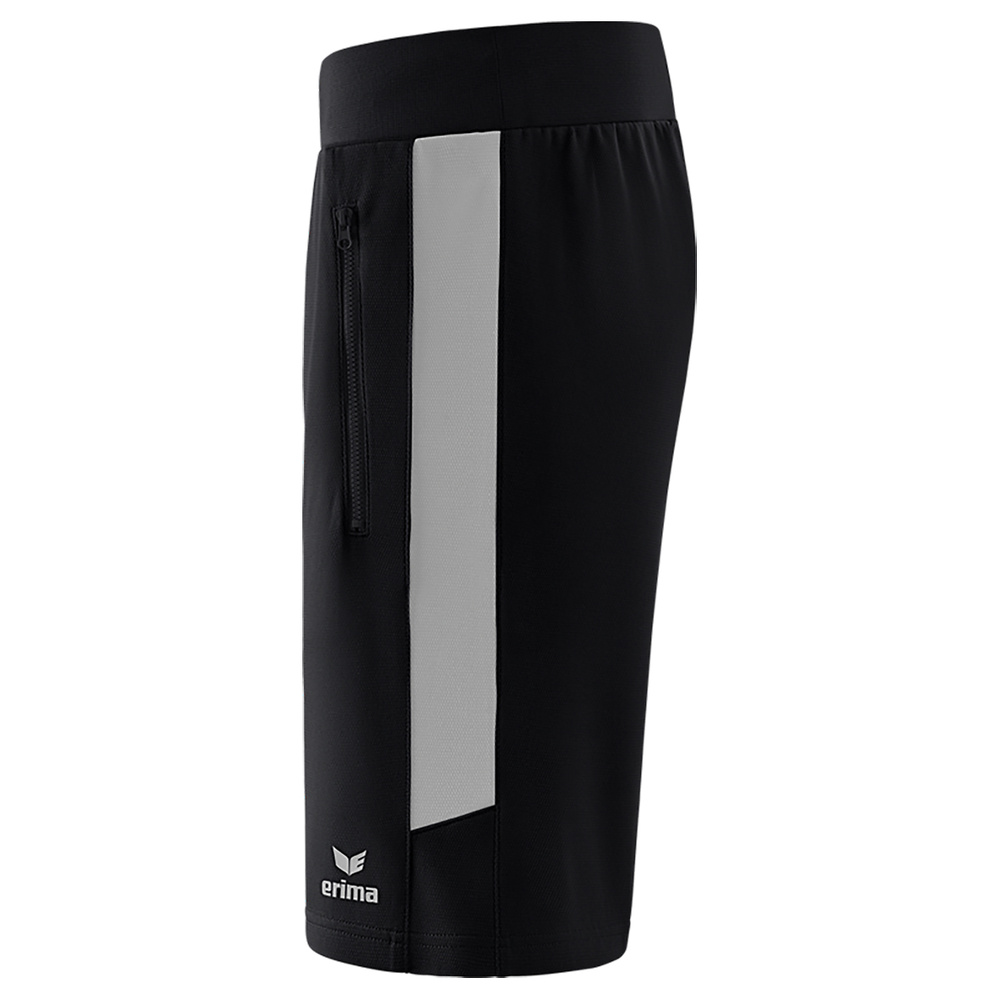 ERIMA SQUAD WORKER SHORTS, BLACK-SILVER GREY MEN. 