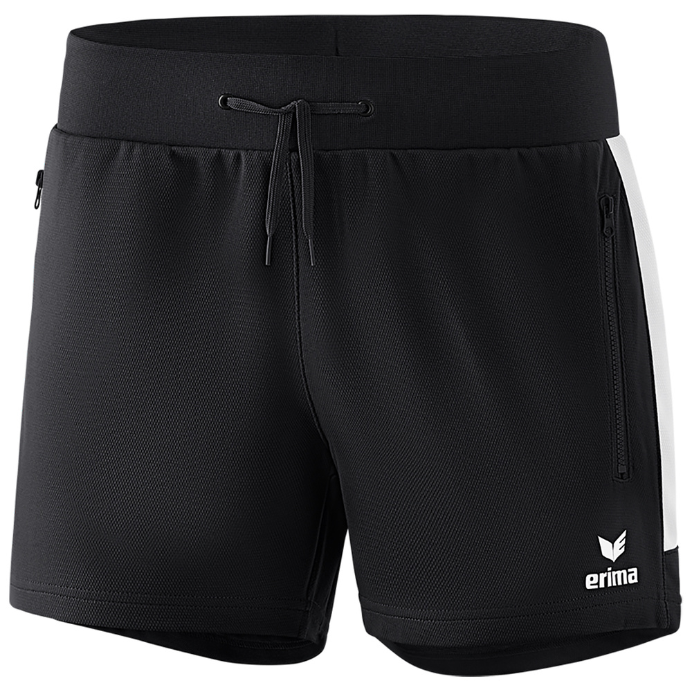 ERIMA SQUAD WORKER SHORTS, BLACK-WHITE WOMEN. 