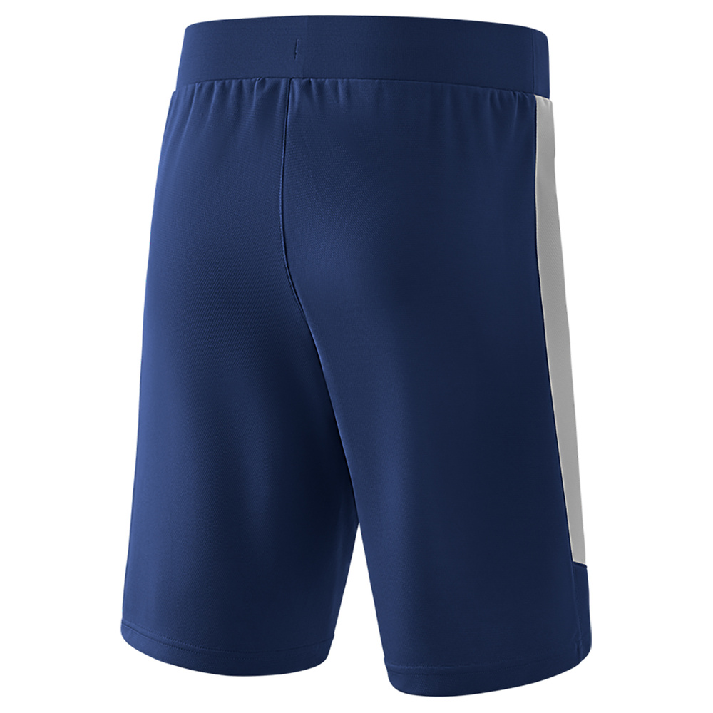 ERIMA SQUAD WORKER SHORTS, NAVY-SILVER GREY KIDS. 