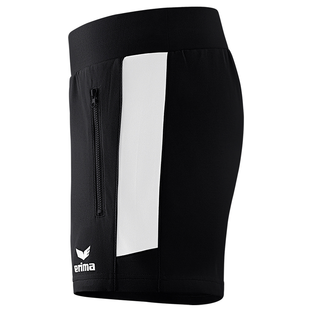 ERIMA SQUAD WORKER SHORTS, NEGRO-BLANCO MUJER. 